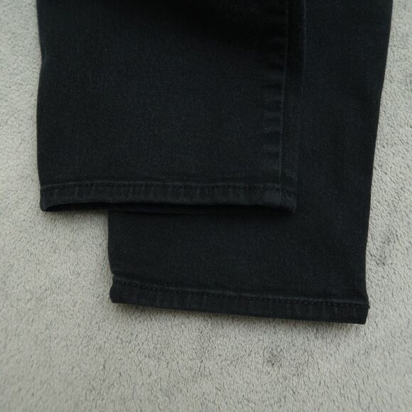 Universal Thread Jeans Womens 14 Black Mid-Rise Curvy Skinny 27" Inseam Timeworn - Picture 16 of 16